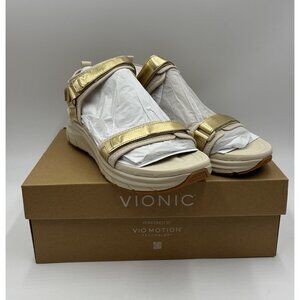 Vionic Size 12M Gold Walk Max Wanderer Women's Supportive Comfort Sandal New Box